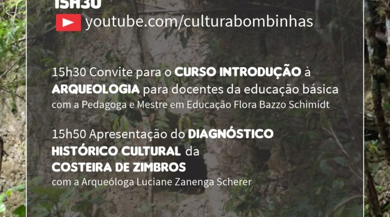 Apresentação do Diagnóstico Histórico-Cultural da Costeira de Zimbros acontece em 8 de outubro pelo canal do YouTube da FMC
