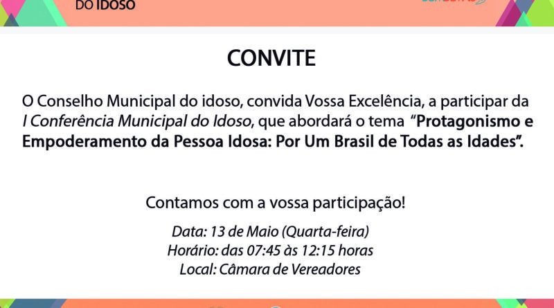 Convite Conferência Municipal do Idoso