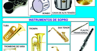 Instrumentos da banda