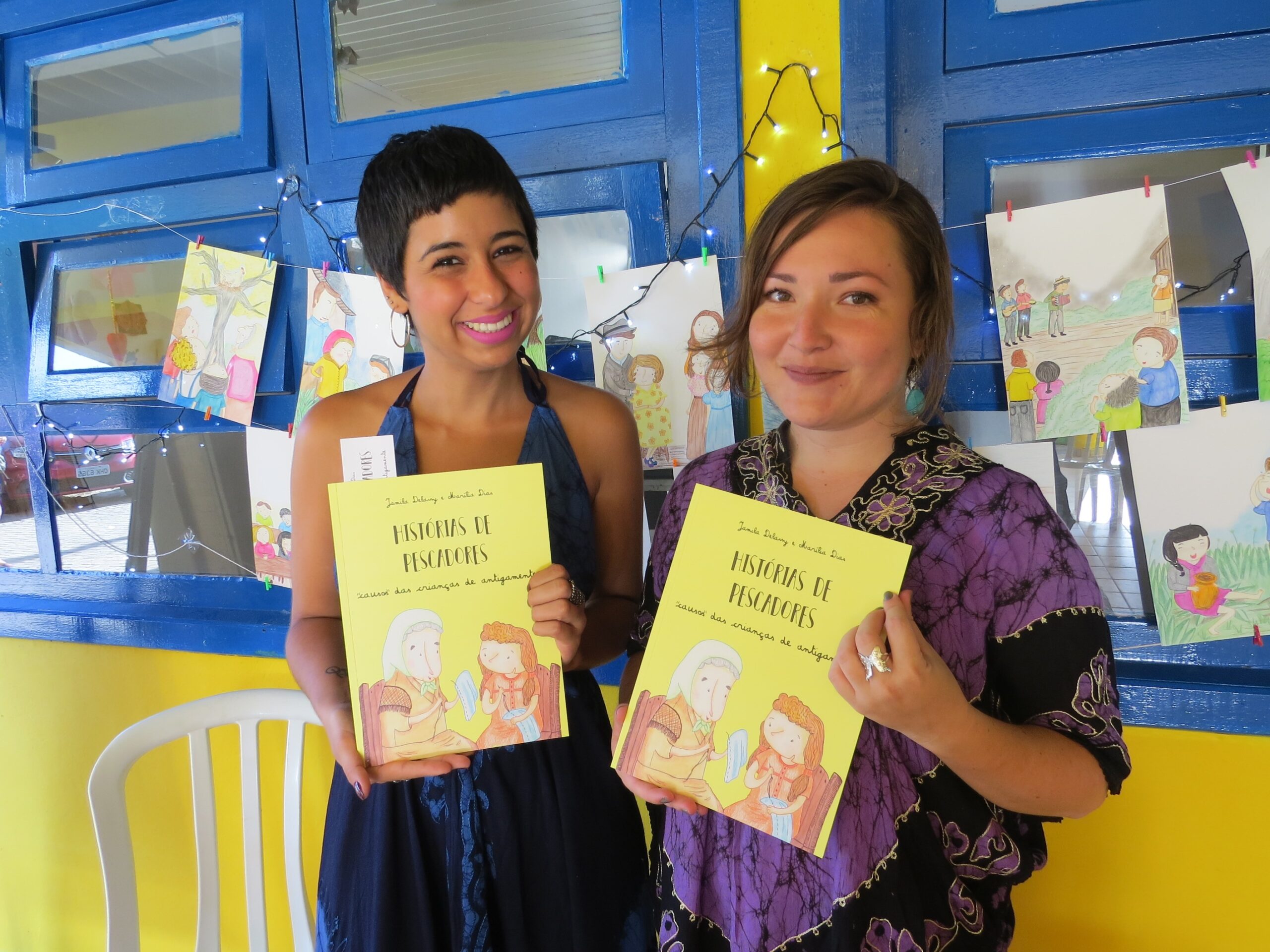 Escritoras bombinenses lançam livro infantil com histórias de pescadores.