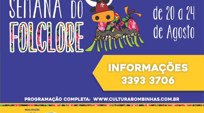 Bombinhas celebra o dia Nacional do Folclore com diversas atividades.