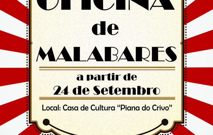 Arte circence está com oficina gratuita na Casa de Cultura Piana do Crivo.