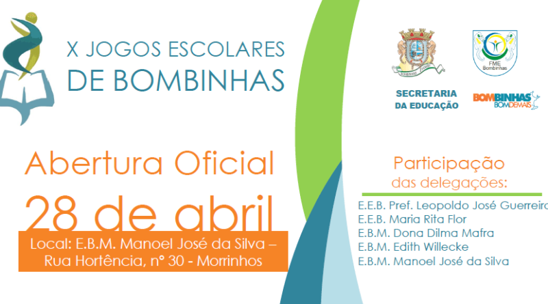 Abertura do 10º Jogos Escolares de Bombinhas