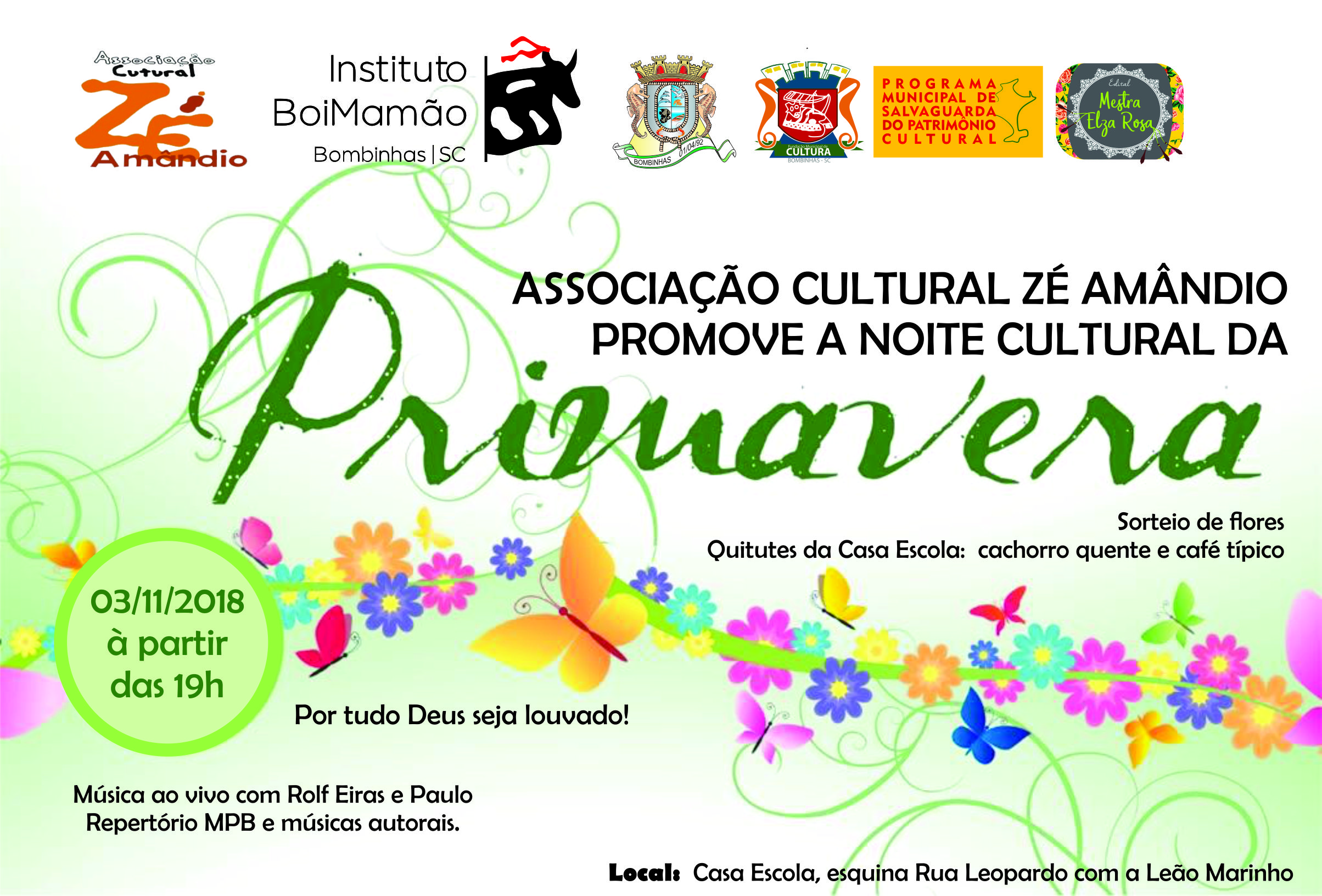 Associação Cultural Zé Amândio realiza encontro recheado de delícias e boa música em celebração a Primavera.