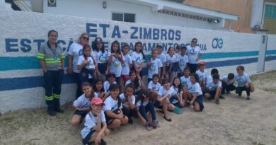 Estudantes conheceram o funcionamento da ETA Zimbros