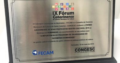 Programa de Salvaguarda do Patrimônio Cultural recebe prêmio no IX Fórum Catarinense de Gestores de Cultura.
