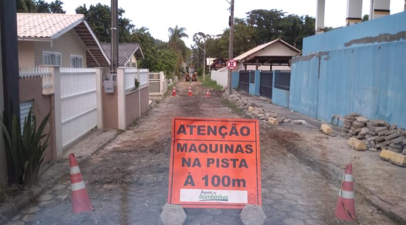 ÁGUAS DE BOMBINHAS CONCLUI OBRAS DE AMPLIAÇÃO DE REDE NO CENTRO