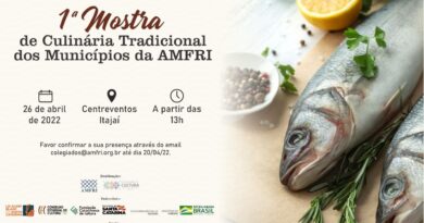 Colegiado de Cultura da Amfri promove Mostra de Culinária Tradicional e Bombinhas participa com cinco culinaristas.