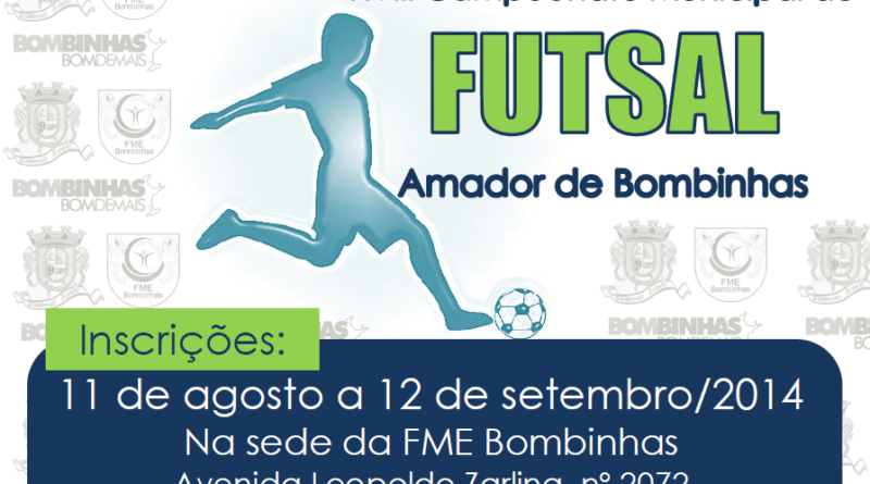 Campeonato de Futsal Amador está com inscrições abertas