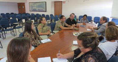 Reunião intersetorial junto à Polícia Militar no combate às drogas