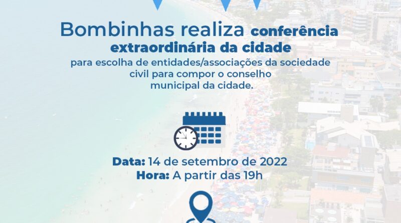 Conferência Extraordinária da Cidade para escolha de entidades da sociedade civil para compor o Conselho Municipal da Cidade