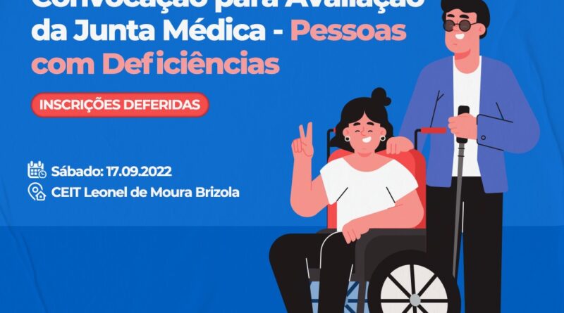 INSCRIÇÕES DEFERIDAS PARA AVALIAÇÃO MÉDICA