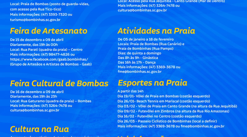 Bombinhas-SC está pronta para uma excelente temporada de verão￼ - Jornal do  Oeste
