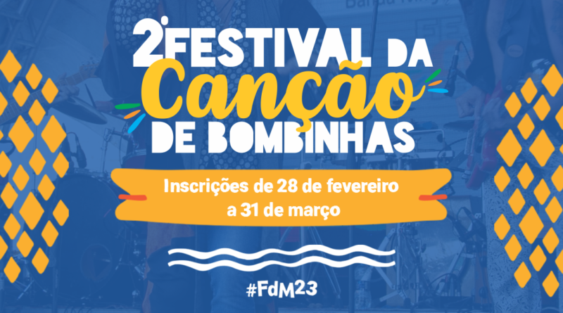 Estão abertas as inscrições para o 2º Festival da Canção de Bombinhas.