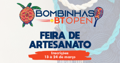 Inscrição para a Feira de Artesanato Bombinhas BT Open abre na segunda-feira, 13 de março.